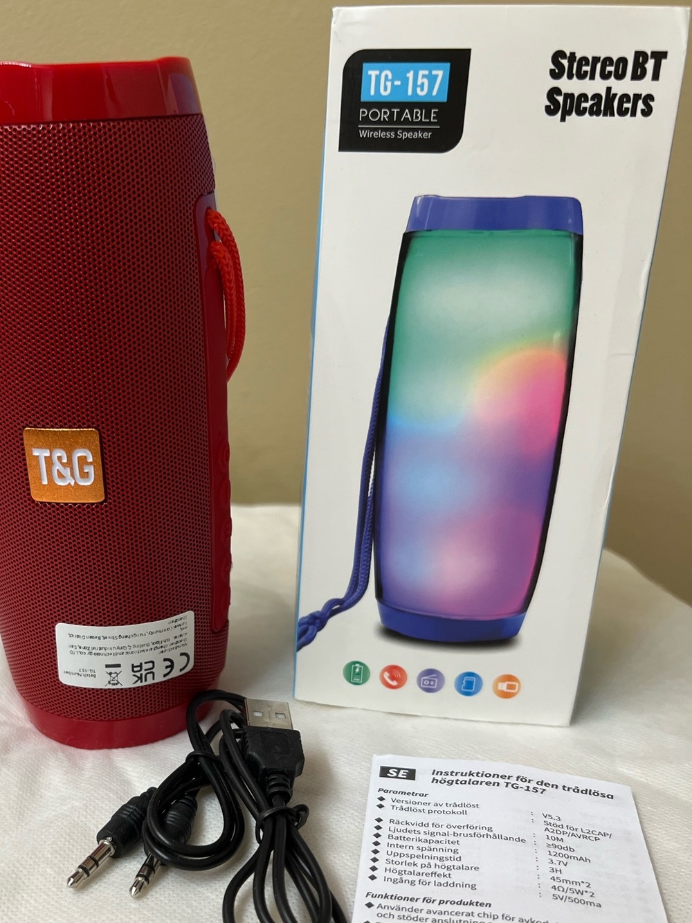 T&G Portable Bluetooth Speaker NWT